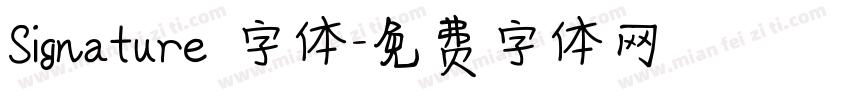 Signature 字体字体转换